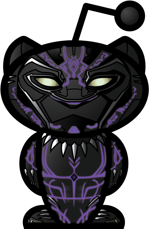 Black Panther Snoos For The New Movie Now With Glowing - Chair (527x787), Png Download