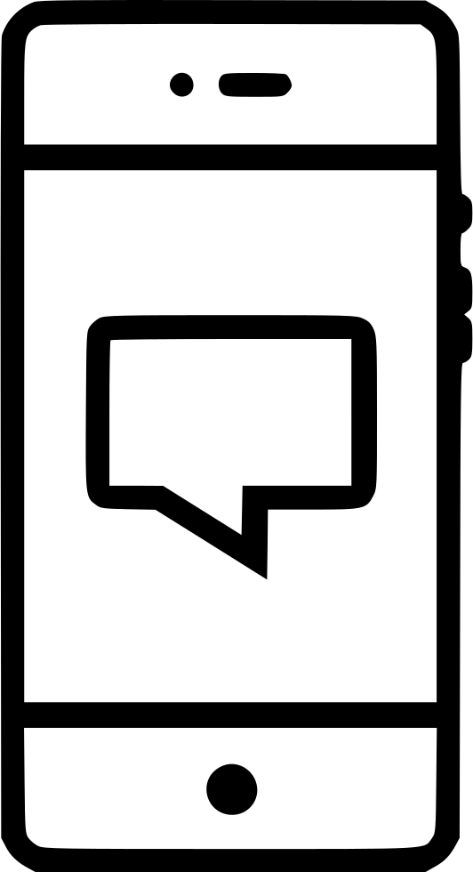 Chat Message Text Bubble Chatbubble Comment Speech - Portable Network Graphics (532x980), Png Download