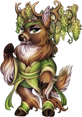 Mythic Deer - Portable Network Graphics (314x400), Png Download