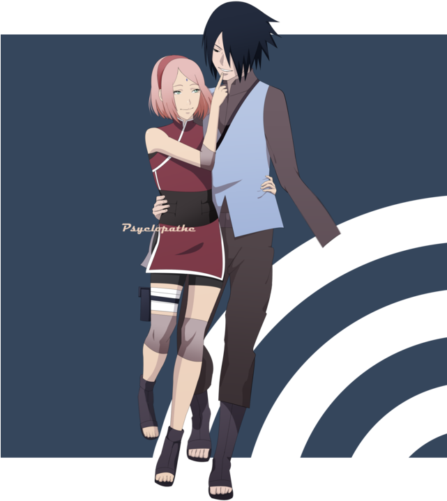 Sasuke & Sakura - Sasuke Uchiha (640x754), Png Download