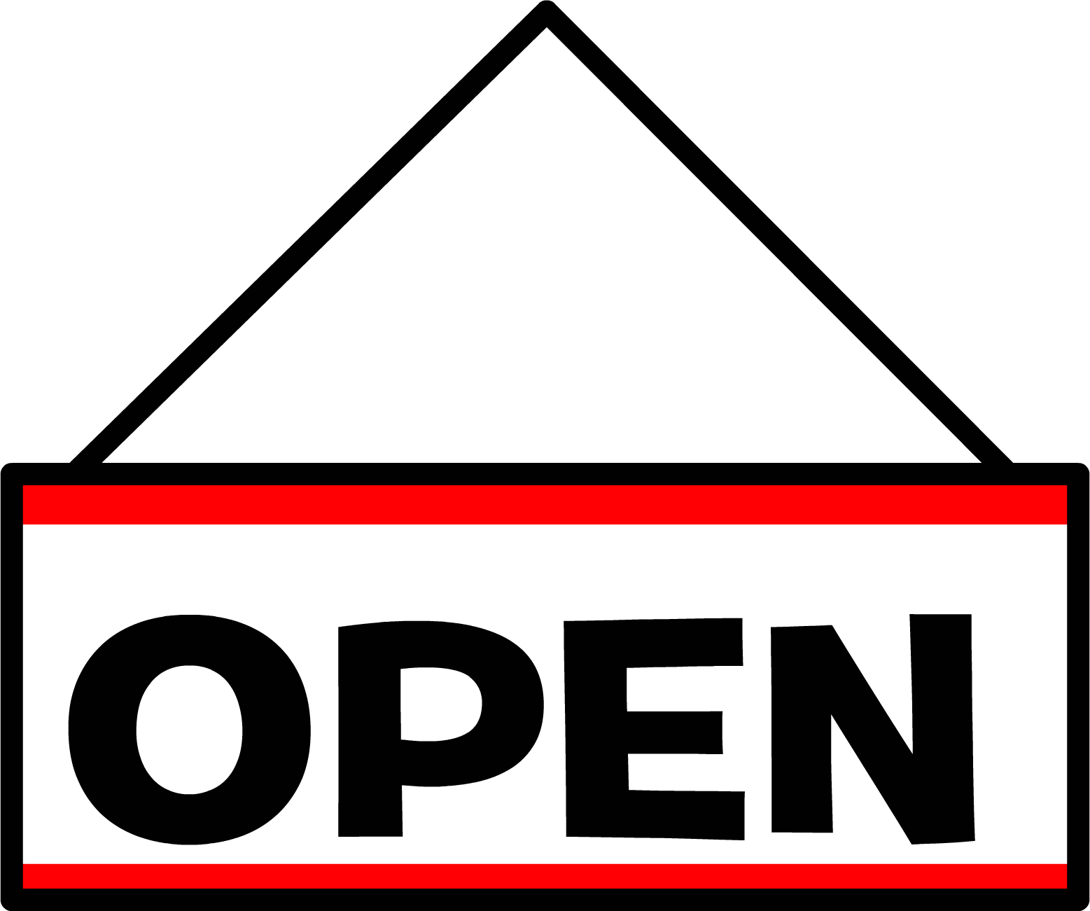 Open-closed Sign Sprite 003 - Portable Network Graphics (1557x1301), Png Download