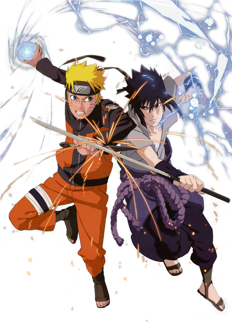 Naruto, Sasuke, And Vs Image - Naruto And Sasuke Transparent Png (500x716), Png Download
