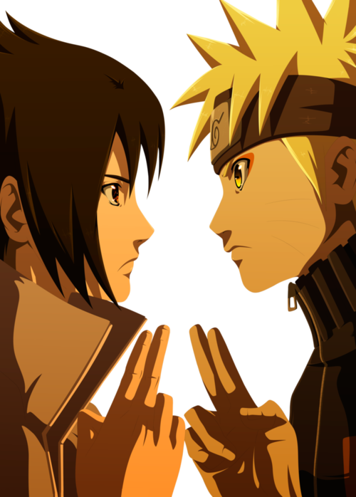 Naruto Shippuden, Render Manga, And Sasuke Et Naruto - Naruto And Sasuke Png (500x698), Png Download