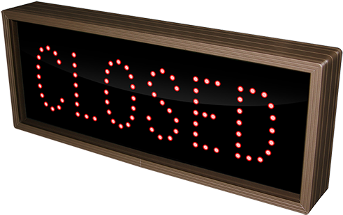 Closed - Led Display (500x320), Png Download