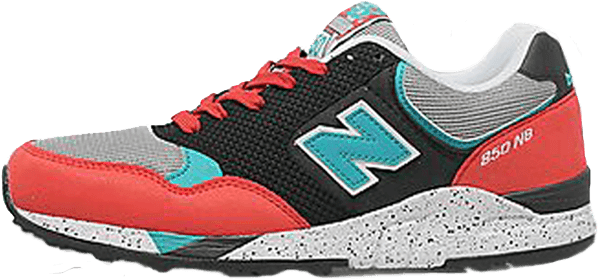 New Balance Shoe Png Clipart Free Stock - New Balance M850 Baskets Basses Red/black (640x387), Png Download