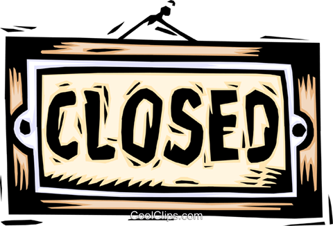 Closed Sign Royalty Free Vector Clip Art Illustration - Clip Art (480x327), Png Download