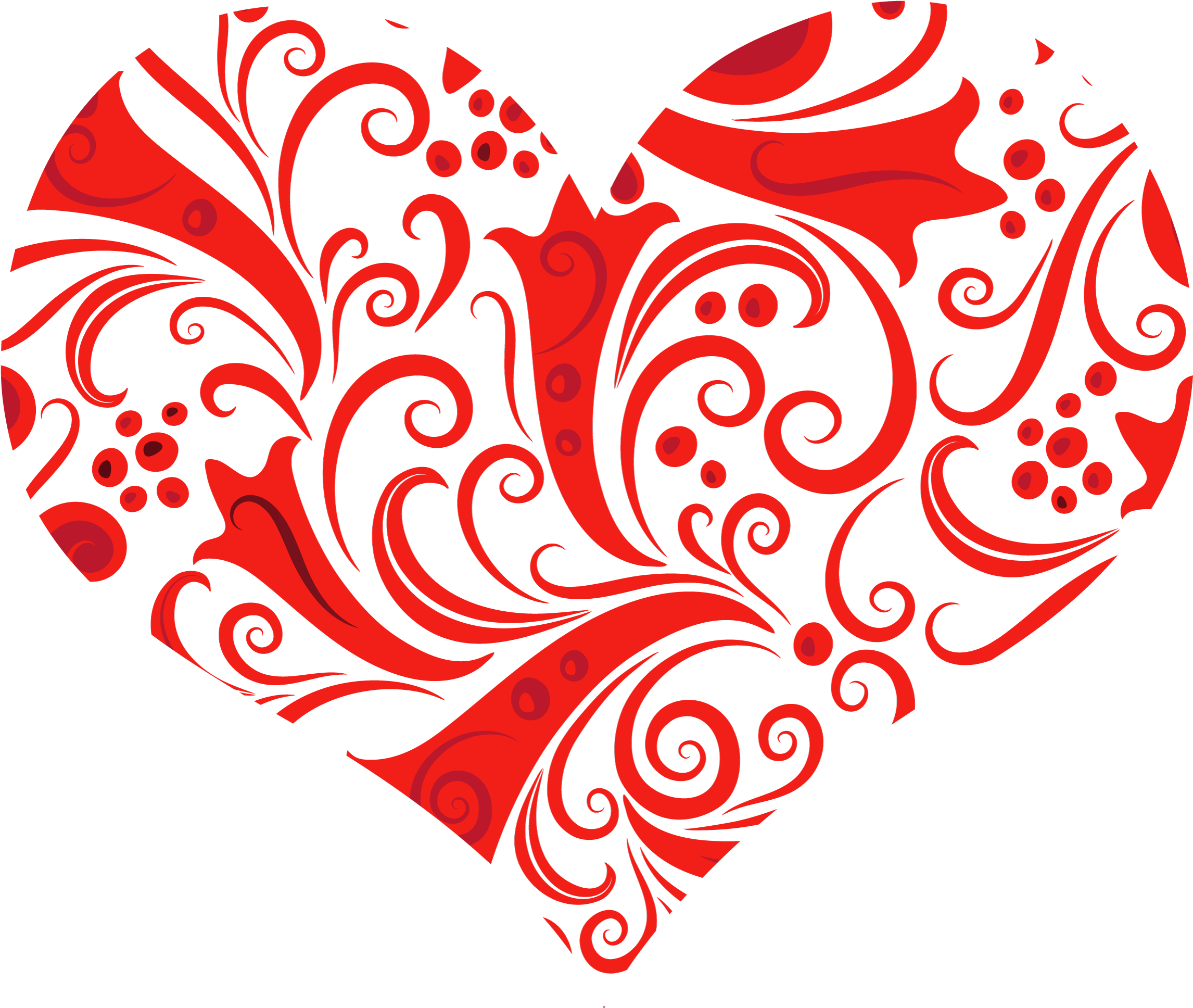 Heart Ornament Png (2466x2036), Png Download