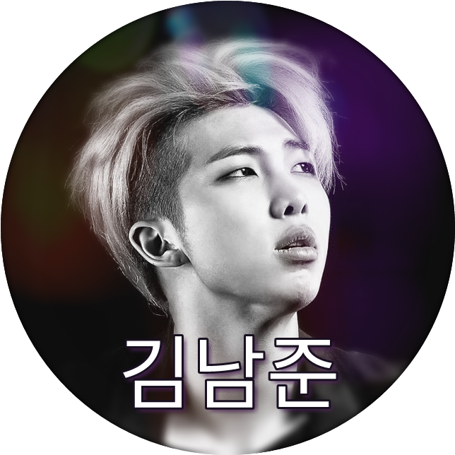 Lippe Tar, Bts Rap Monster, Bts Bangtan Junge, Namjoon, - Rm Bts Blanco Y Negro (644x644), Png Download