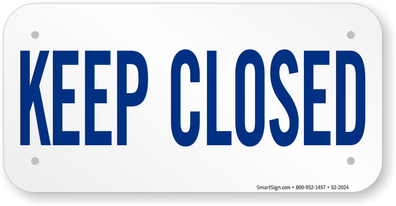 Keep Pool Closed Sign - Keith Waterhouse: Collected Plays (800x417), Png Download