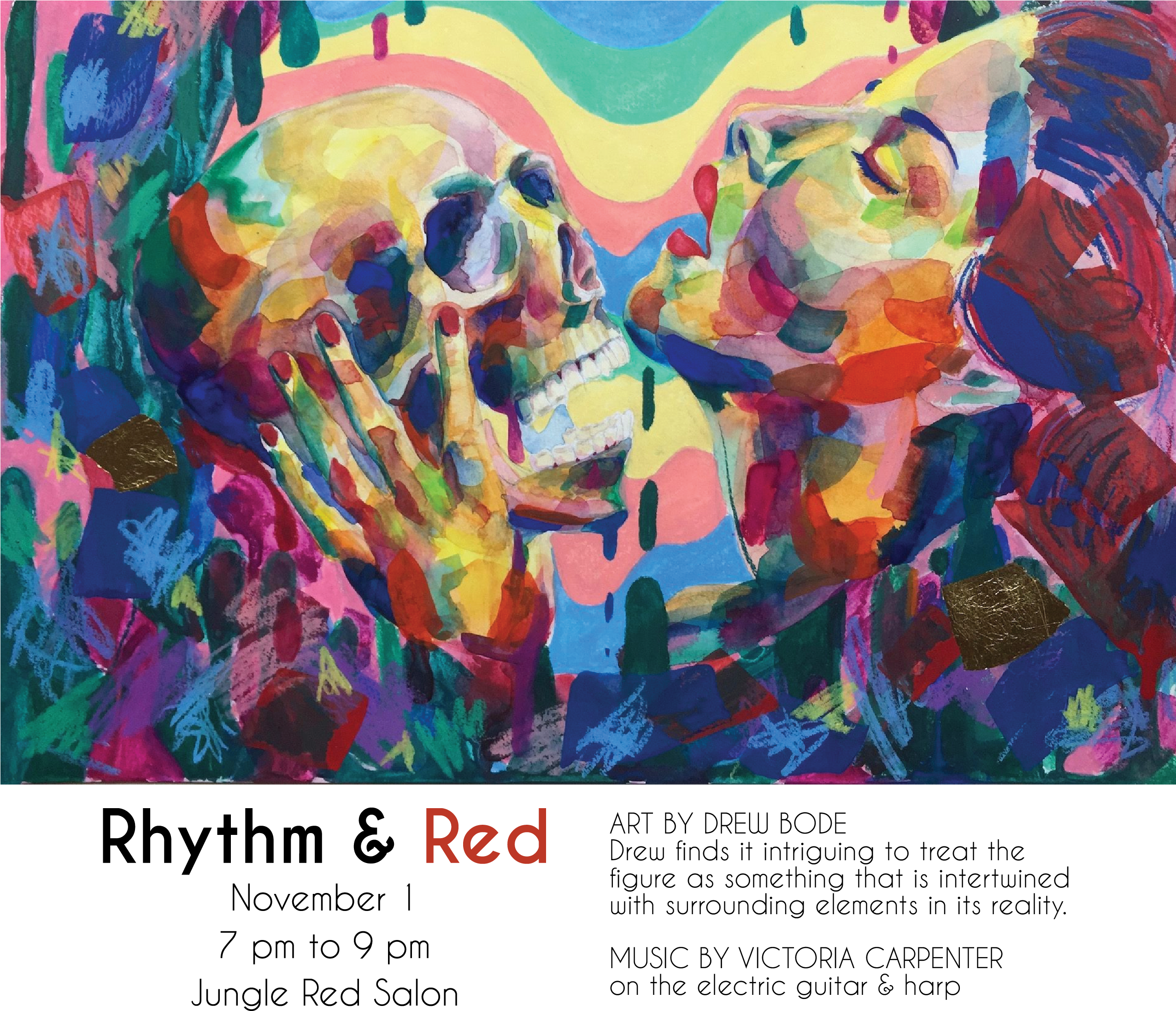 November's Rhythm & Red Is Coming Up - Painting (2551x2251), Png Download