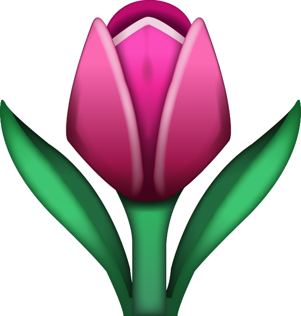 Download Ai File - Tulip Emoji (610x640), Png Download