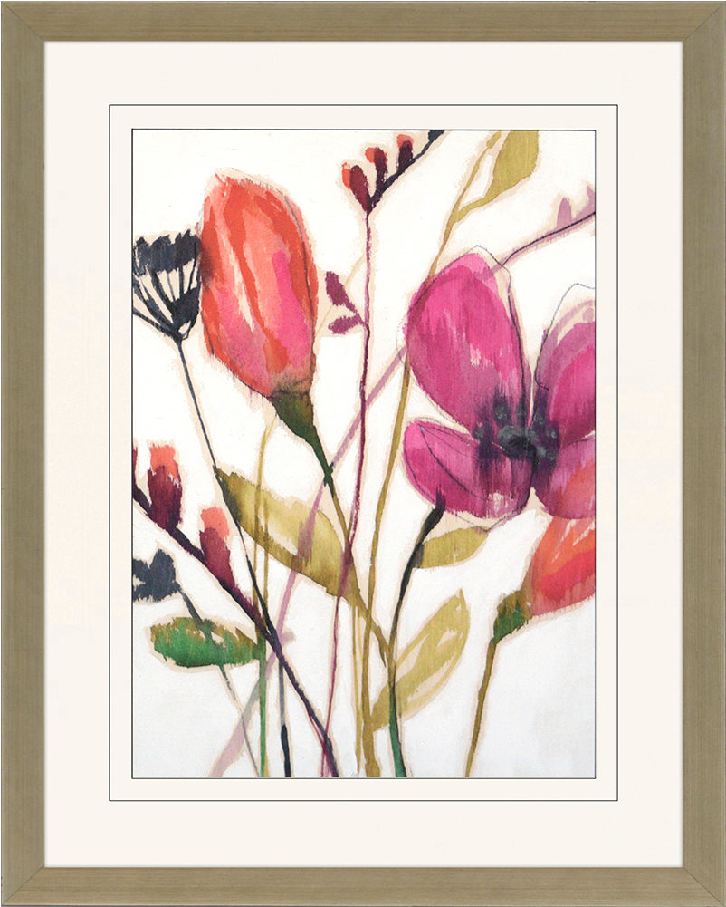 Vivid Arrangement I - Jennifer Goldberger Canvas Wall Decor Prints - Vivid (550x550), Png Download