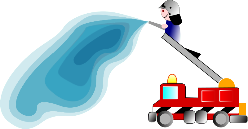 Fire Engines And Firefighters - Fire Truck Clip Art (800x416), Png Download