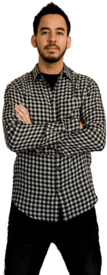 Linkin Park Silhouette - Mike Shinoda (400x400), Png Download