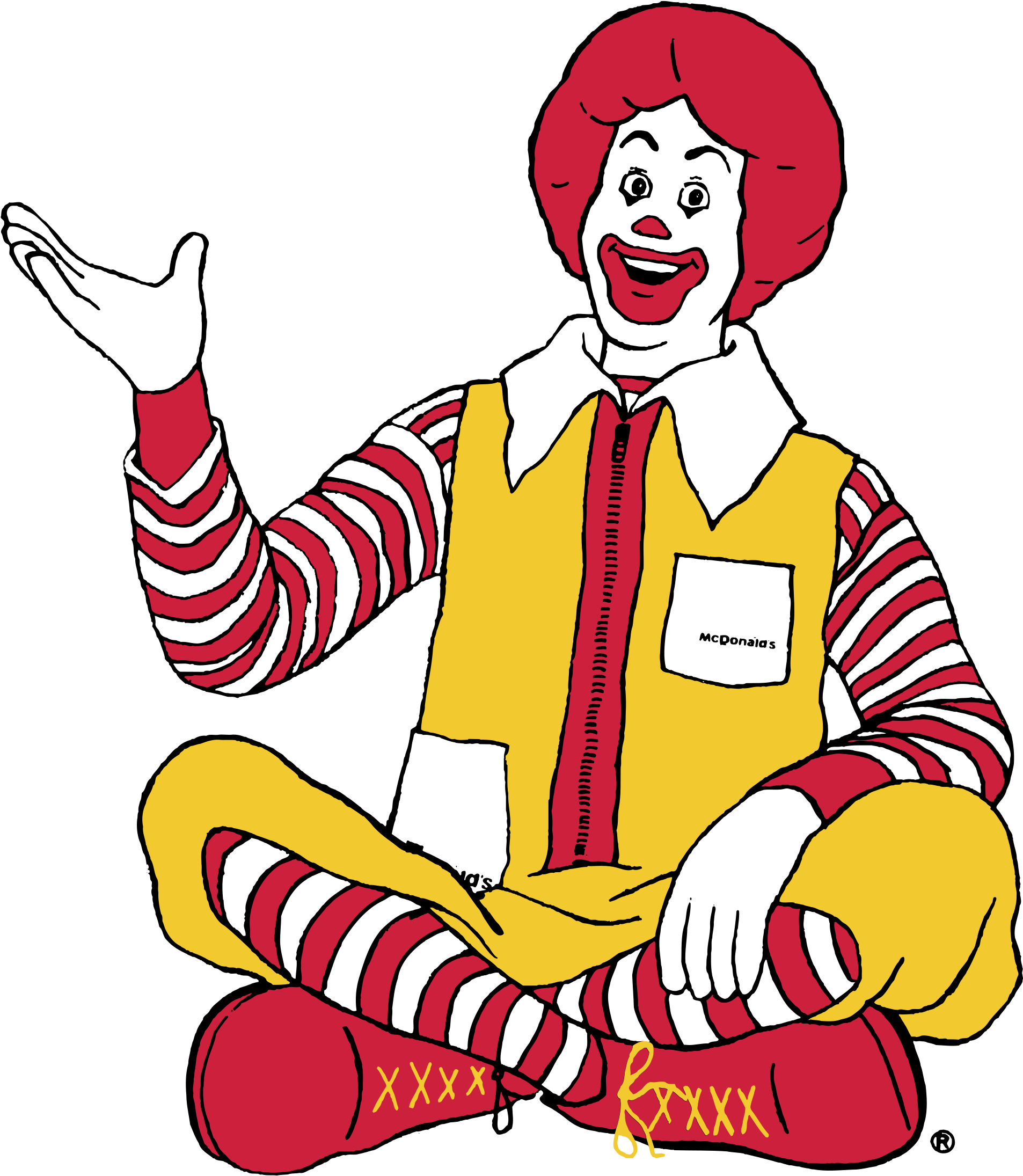 Ronald Logo Png Transparent - Resume For Working Student In Mcdo (2400x2400), Png Download