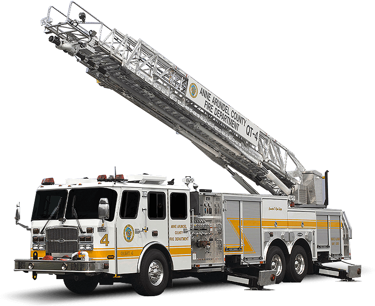 The Ultimate In Rescue Capability - Firetruck Ladder (815x838), Png Download