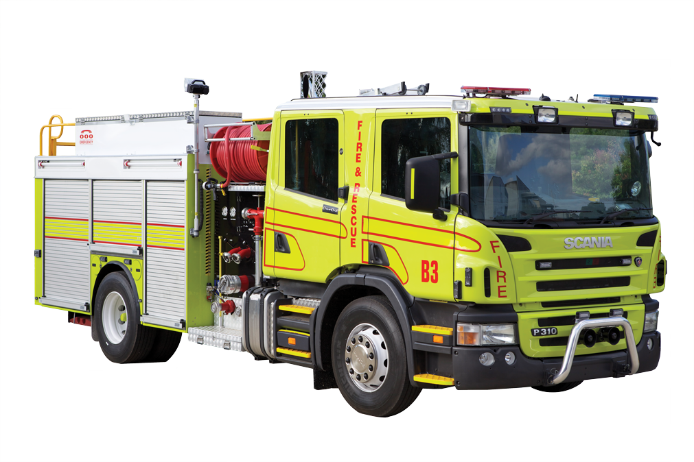 Tankers - Yellow Fire Truck Png (1011x674), Png Download