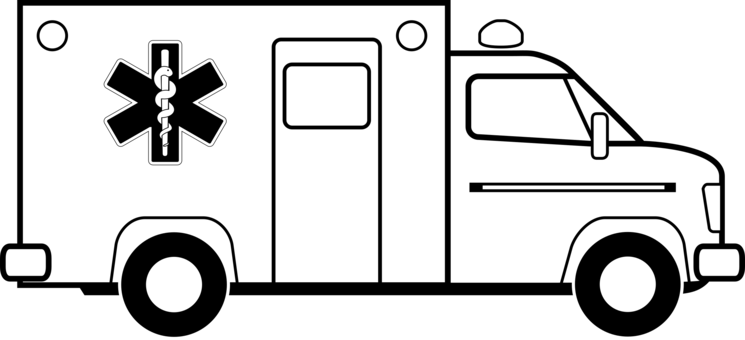 Ambulance Emergency Medical Services Fire Engine Emergency - Clip Art Ambulance (745x340), Png Download