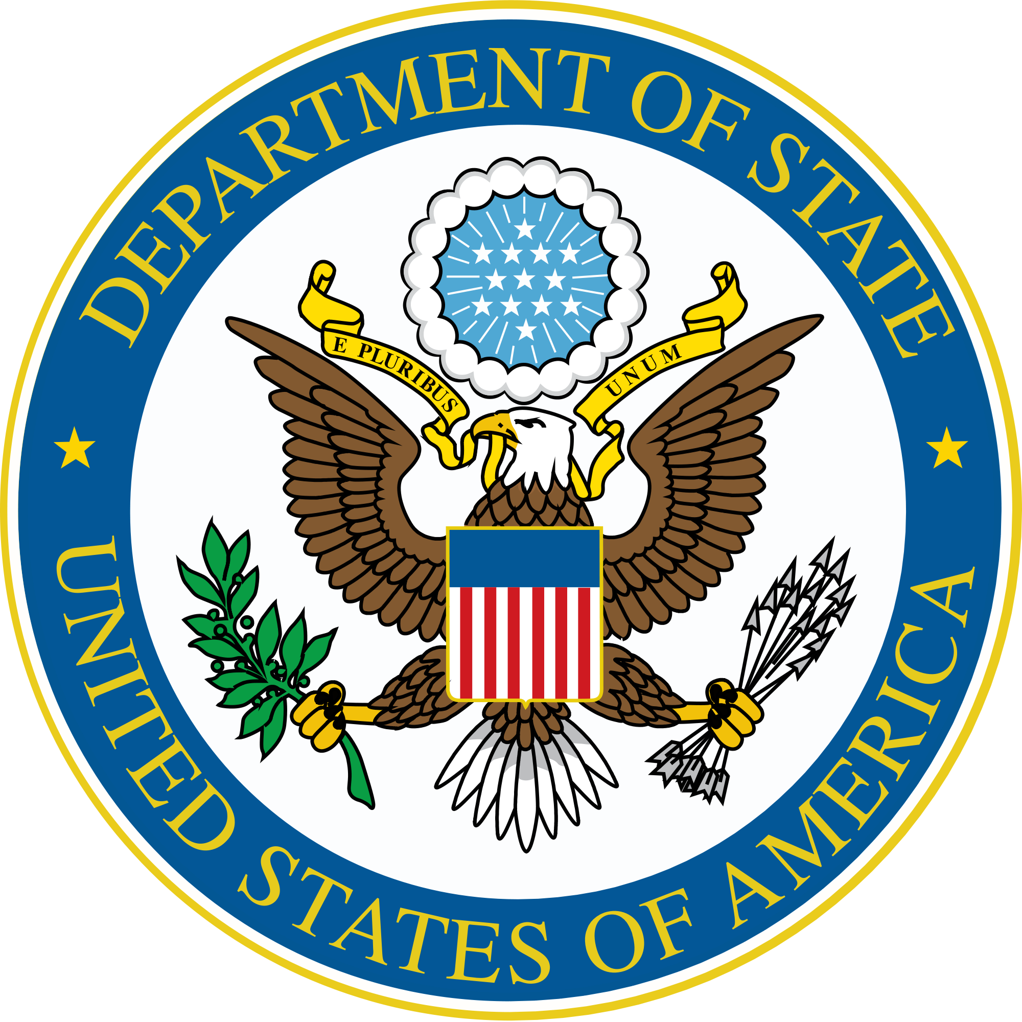 Department Of State - Seal Of Department Of State (2000x2000), Png Download