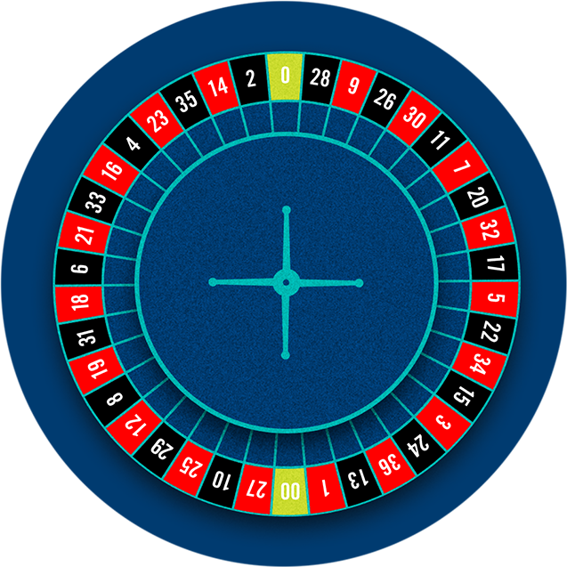 The American Roulette Wheel With 38 Numbered Slots, - Roulette (637x637), Png Download