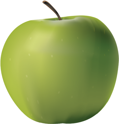 Green Apple Png Transparent - Apple Vector (900x720), Png Download