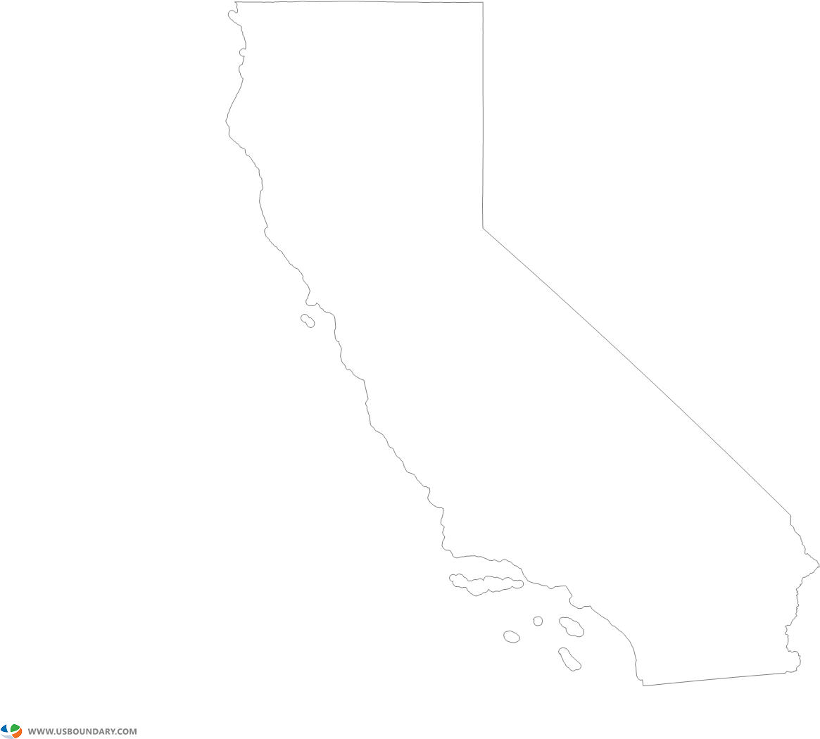 Transparent Calif Outline - Sketch (1584x1123), Png Download