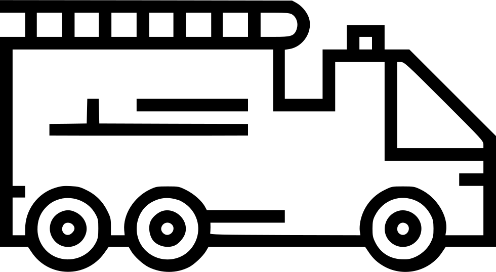 Fire Truck - - Portable Network Graphics (980x538), Png Download