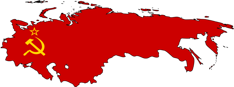 The Crimes Of Communism And Why People Prefer To Forget - Soviet Union Flag Map (990x378), Png Download