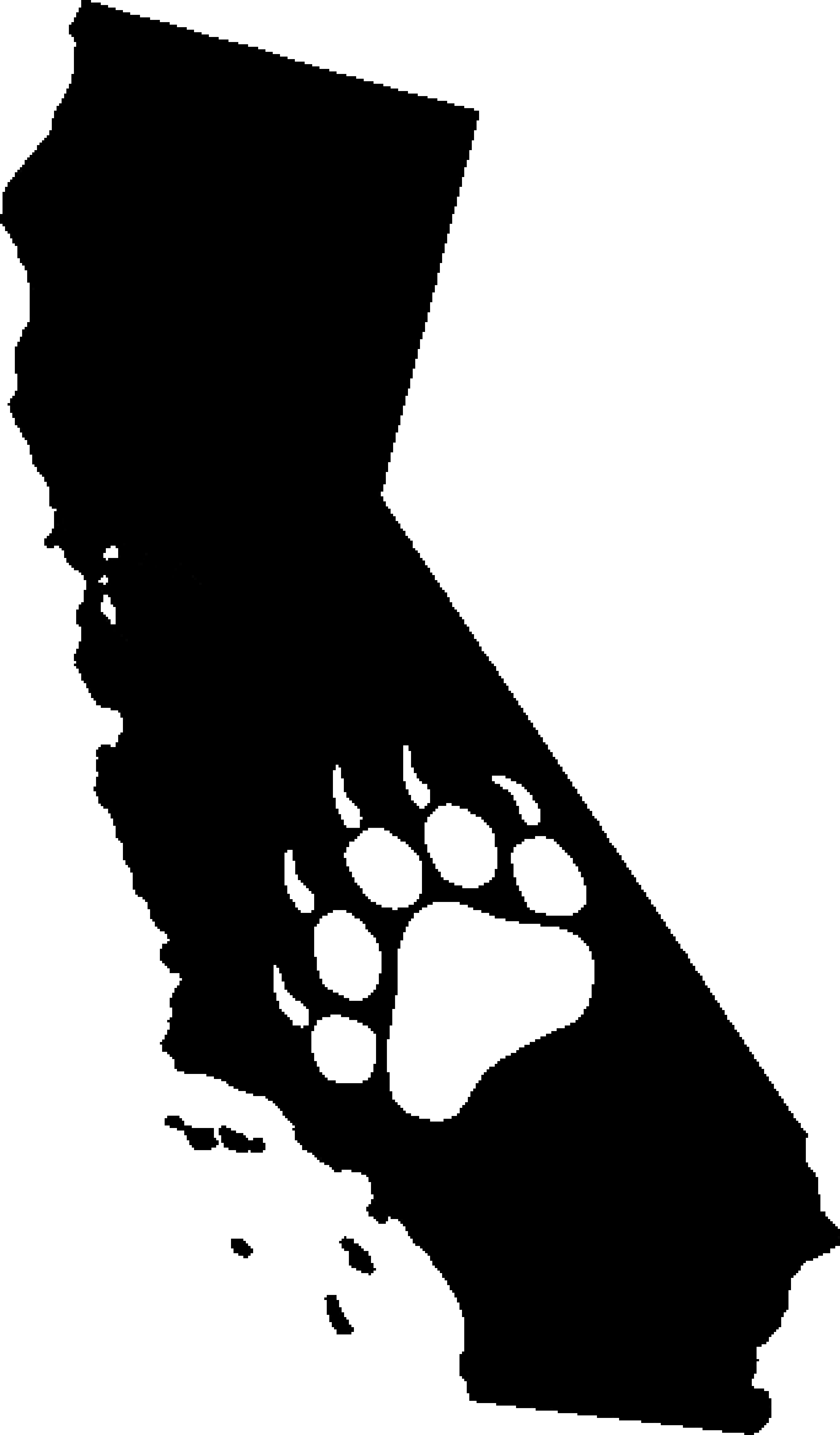 California Bear Pride By Txlonestar48 On Clipart Library - Tule River Reservation (3000x5123), Png Download