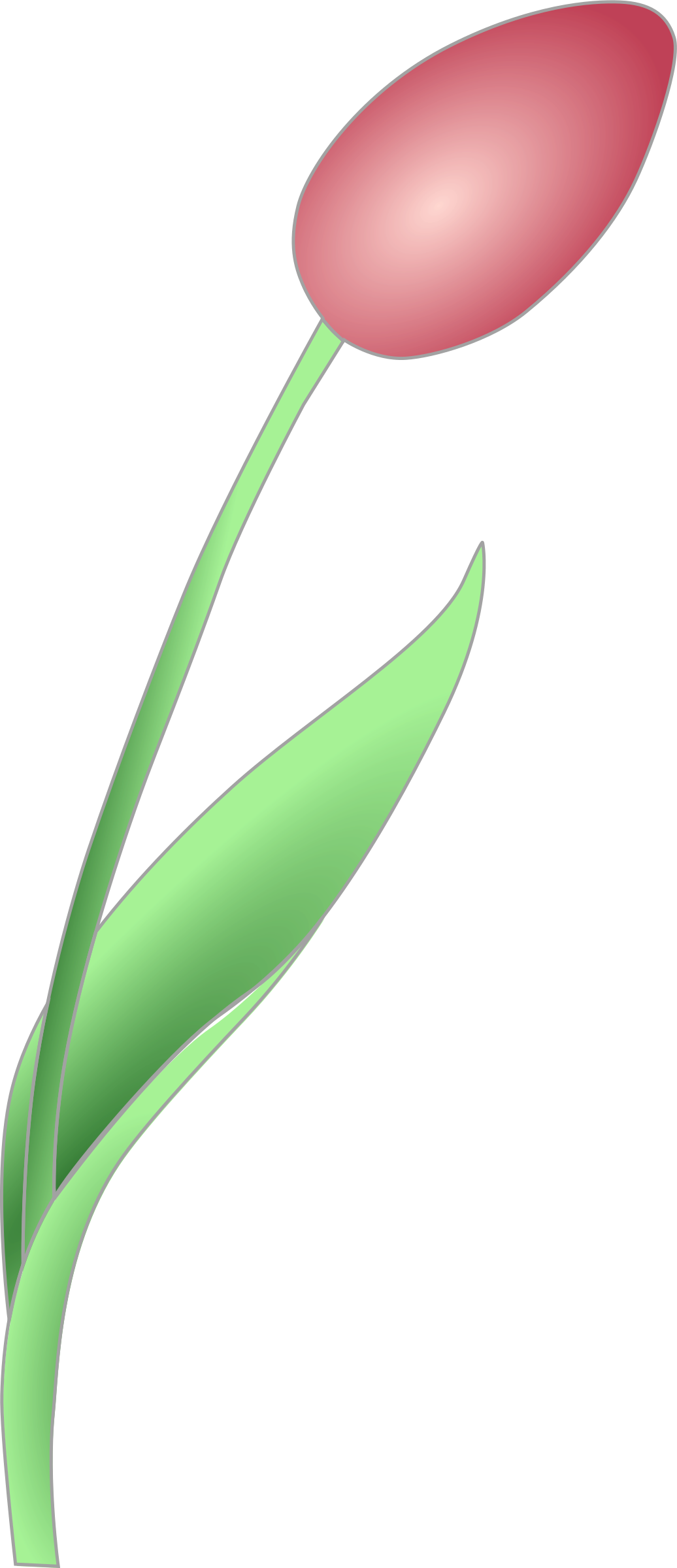 This Free Icons Png Design Of Simple Tulip (1036x2400), Png Download