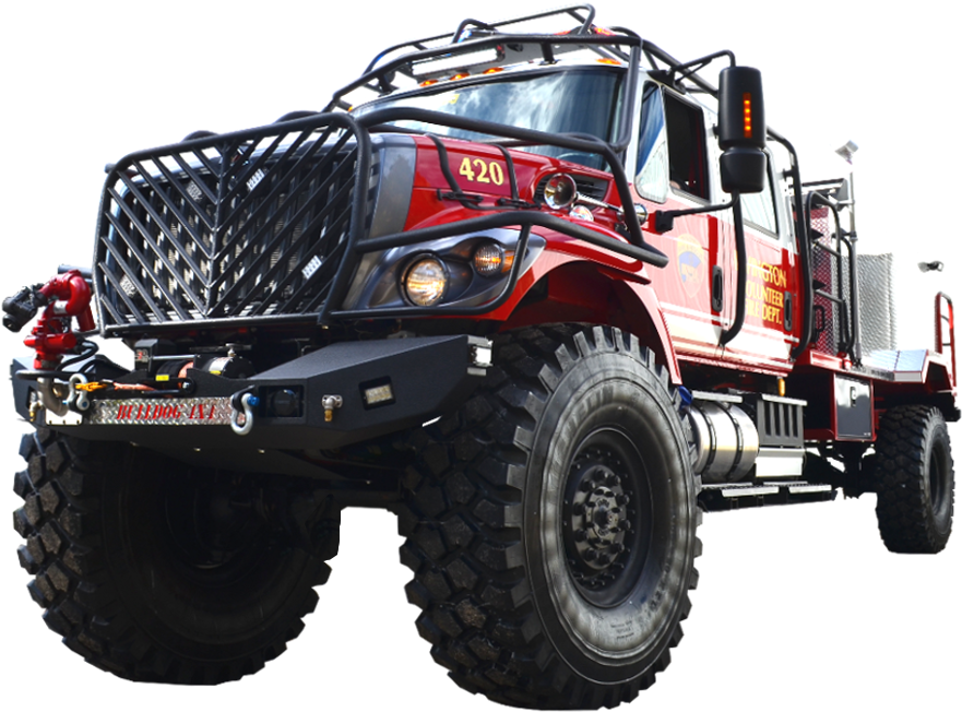 Bulldog Firetruck Brush Truck Wildland Firetruck Bulldog - Fire Truck (904x683), Png Download