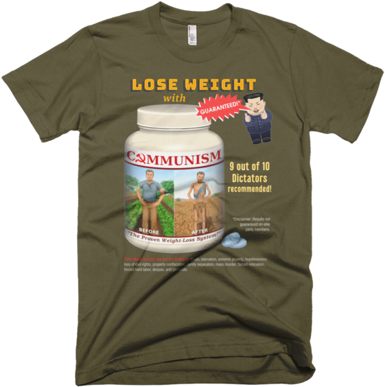 Communist Weight Loss Plan Short Sleeve T Shirt - Douglas Fir Men's Forest Nature Hiking Tee (600x600), Png Download