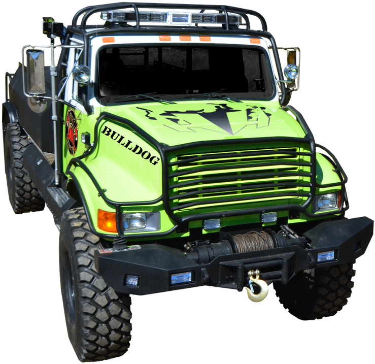 Bulldog Firetruck Brush Truck Wildland Firetruck Bulldog - H&h Bulldog Extreme 4x4 Fire (741x800), Png Download