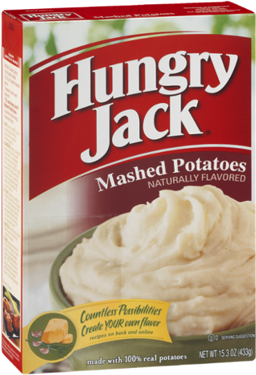 Hungry Jack Mashed Potatoes 15.3 Oz (600x600), Png Download