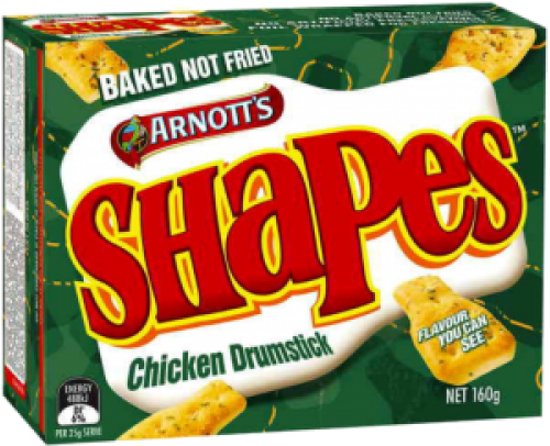 Arnott's Pizza Shapes 190g (500x500), Png Download