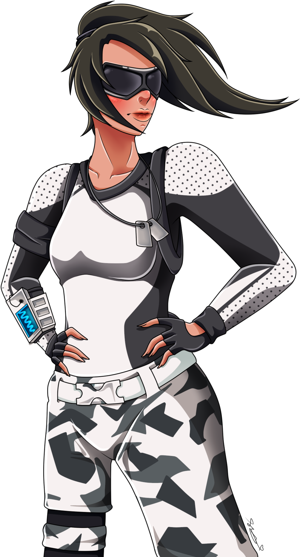 Arctic Assassin - Fortnite Arctic Assassin Art (480x750), Png Download