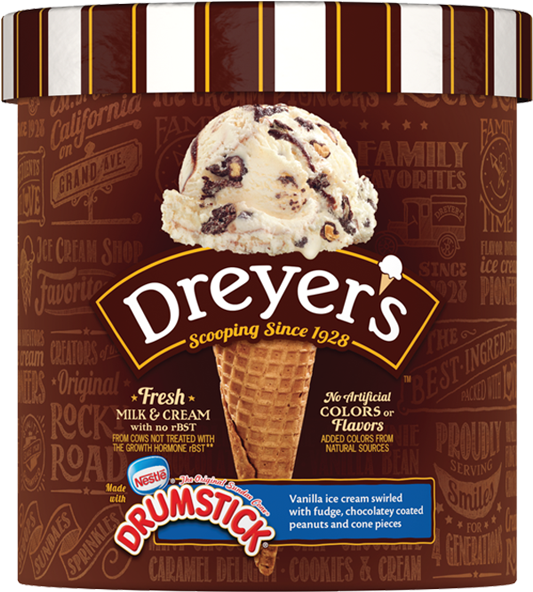 Download Nestlé® Drumstick® Sundae Cone Dreyer's Mint Ice Cream PNG