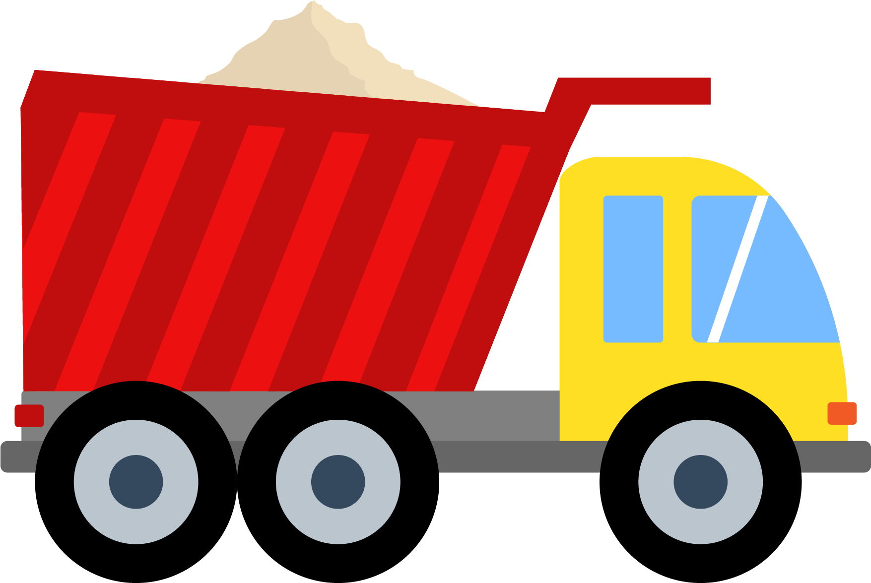 Clipart Royalty Free Stock Cartoon Truck Png Download - Dump Truck Cartoon Png (1800x1800), Png Download