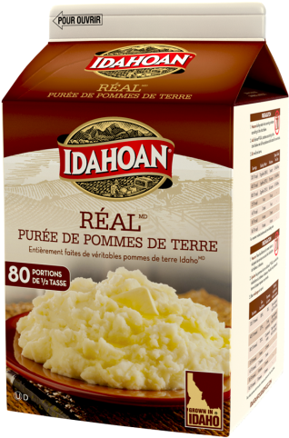 Real Mashed Potatoes - Idahoan Potato Flakes (320x490), Png Download
