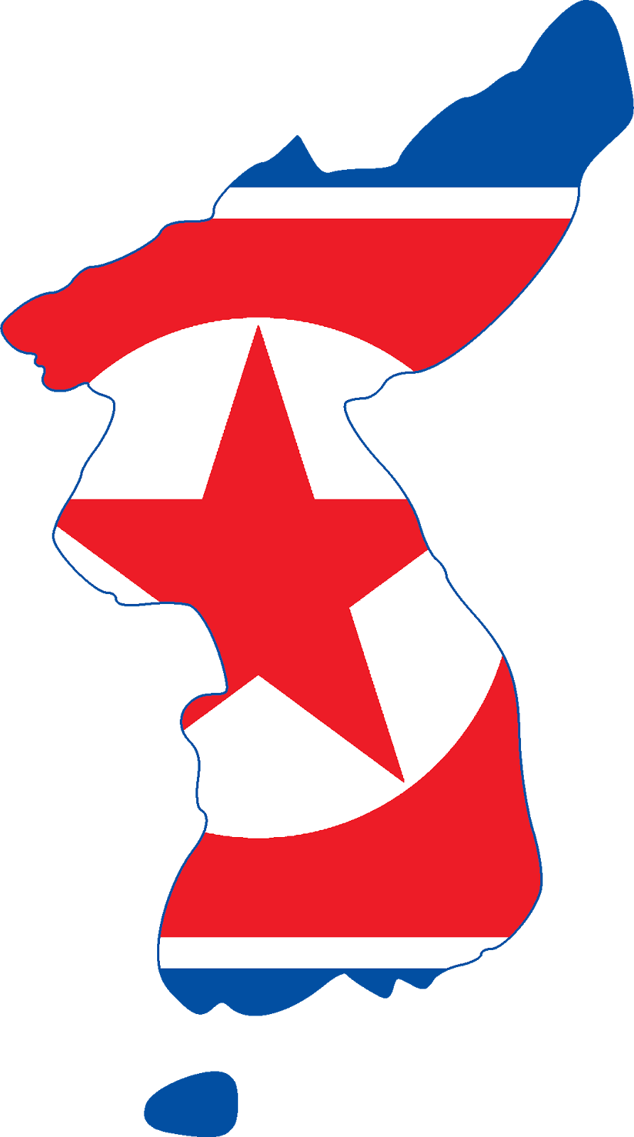 North Korea Flag With Map Graphics - North Korea Flag Map (892x1600), Png Download