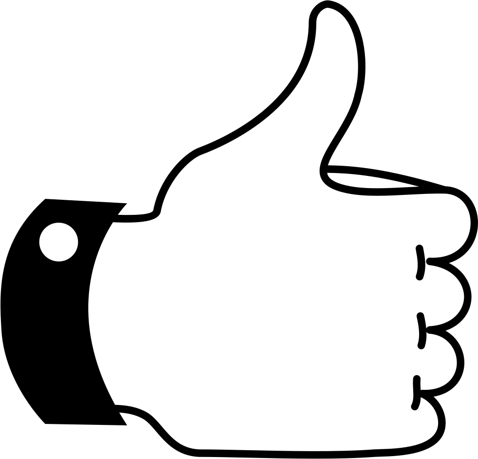 Like Thumb Up - Pulgar De Me Gusta (981x942), Png Download