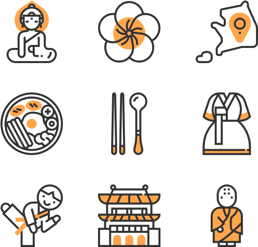 Korea Symbols - Egypt Icons (600x564), Png Download