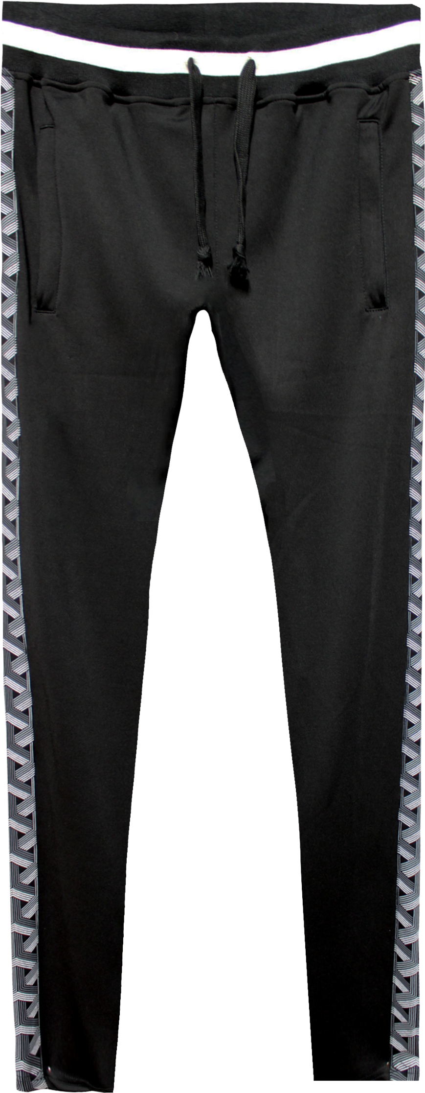 Image Of Pattern Track Pants - Trousers (1000x2241), Png Download