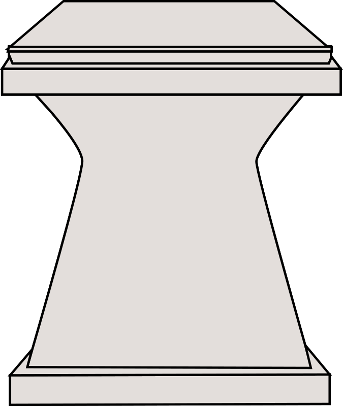 Medium Image - Pedestal Clipart Png (675x800), Png Download