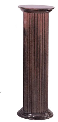 Pedestal Png Transparent - 36 Fluted Wood Pedestal (450x450), Png Download