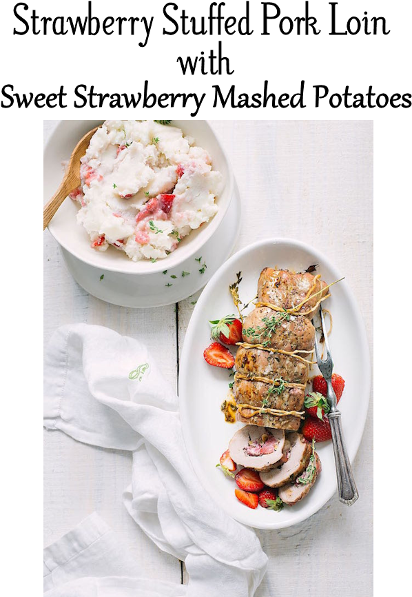 Strawberry Stuffed Pork Loin Sweet Strawberry Mashed - Superfood (625x877), Png Download