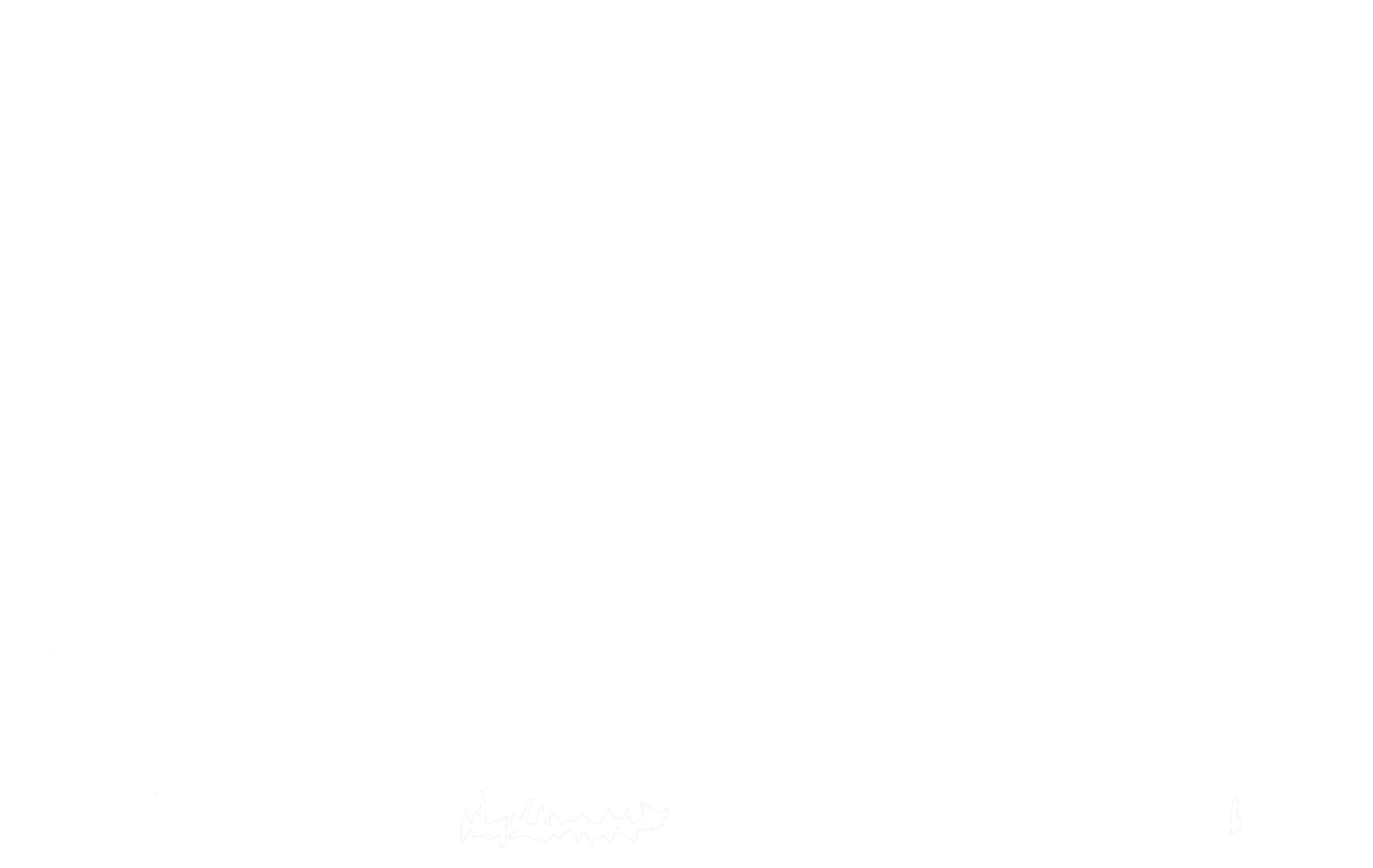 Briarose Farm - White Cow Silhouette (4007x2338), Png Download