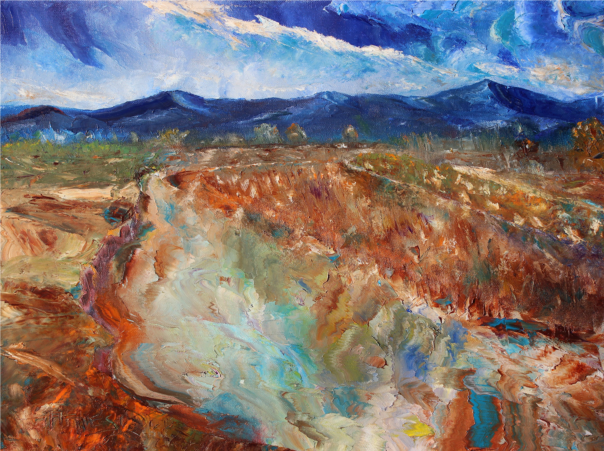 Great Desert Paintings - Painting (2000x2000), Png Download