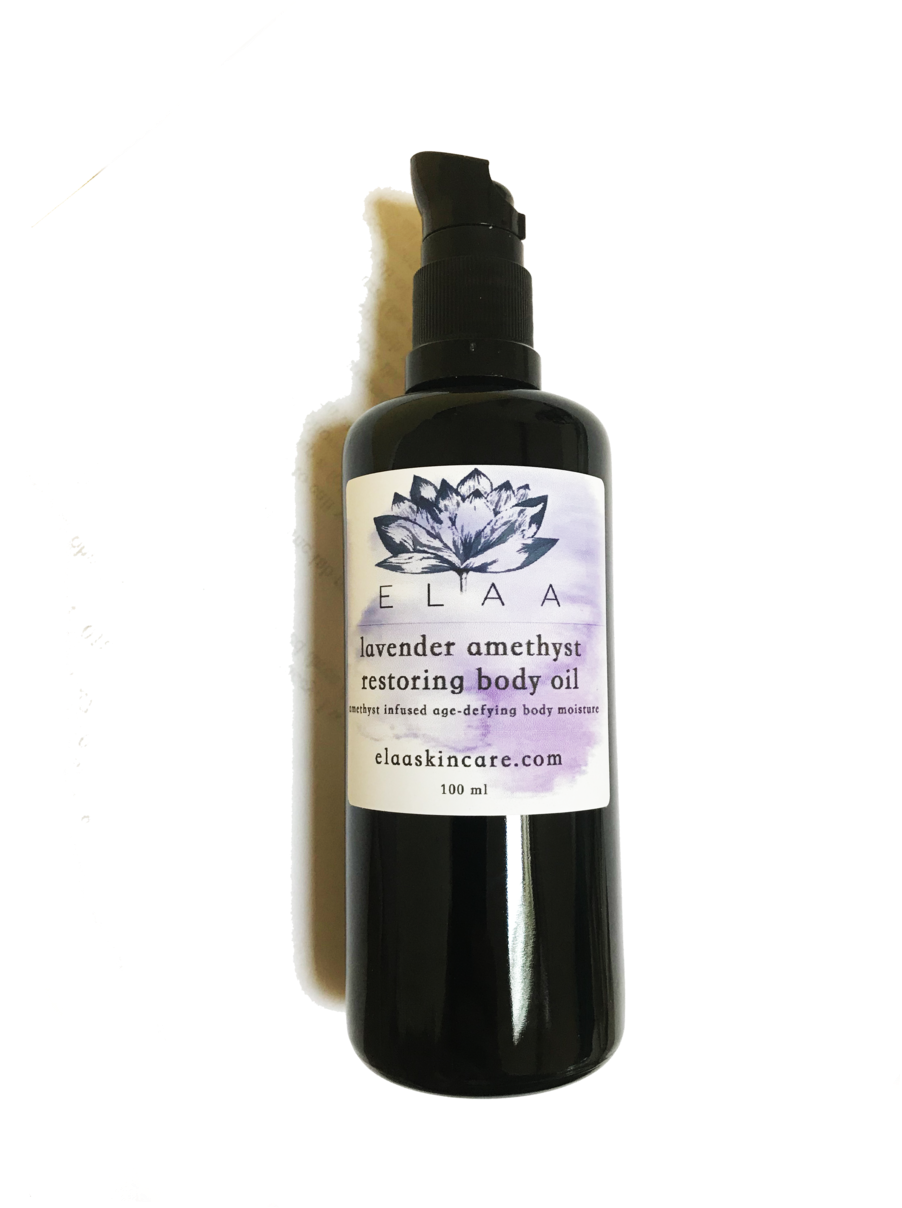 Lavender Amethyst Body Oil (1000x1650), Png Download