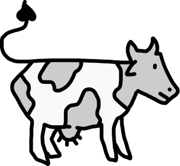 Download Beef Cattle Dairy Cattle Drawing Cartoon - Cattle Egret And Cow  Drawing PNG Image with No Background 